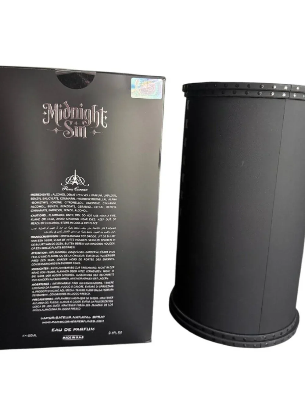 Daniel Rene Paris Corner Midnight Sin Fragrance BOX ONLY